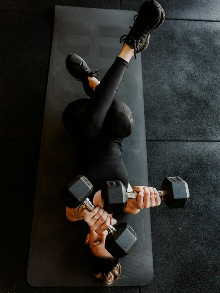 Person exercising as part of a healthy workout routine and fitness lifestyle
