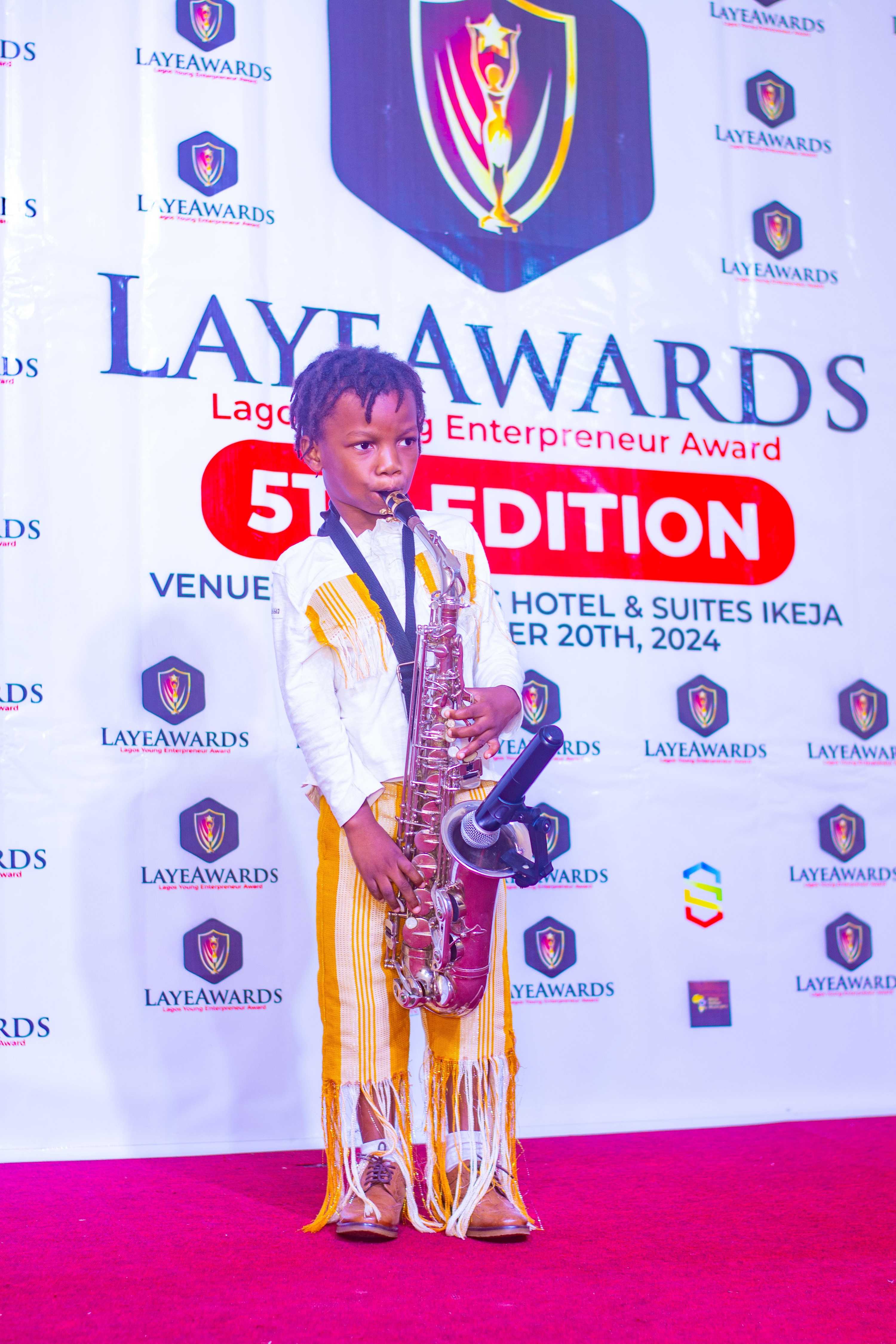 Portrait of an award presenter at LAYEAWARDS 2024