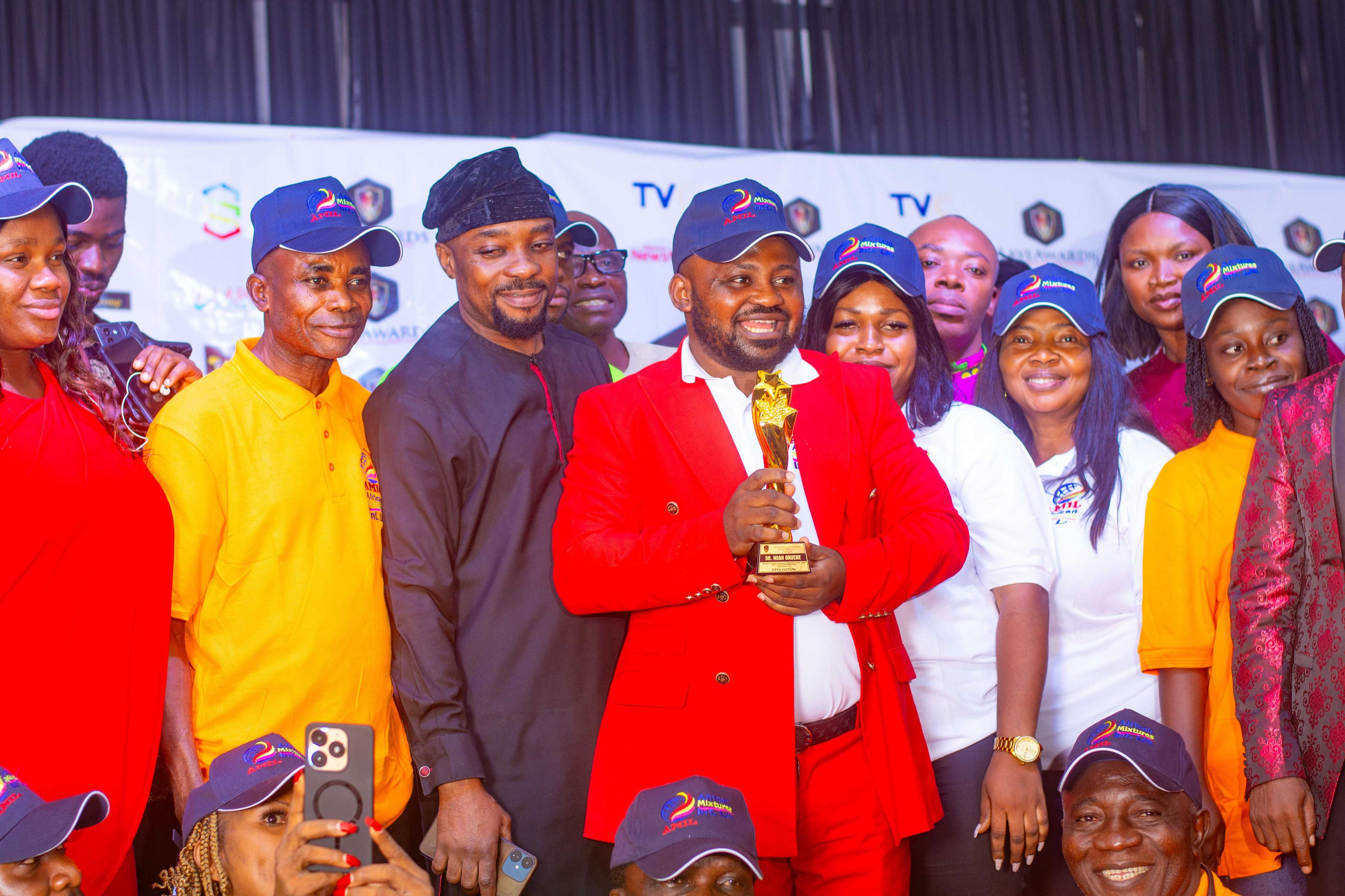 A winner addressing the audience, LAYEAWARDS 2024