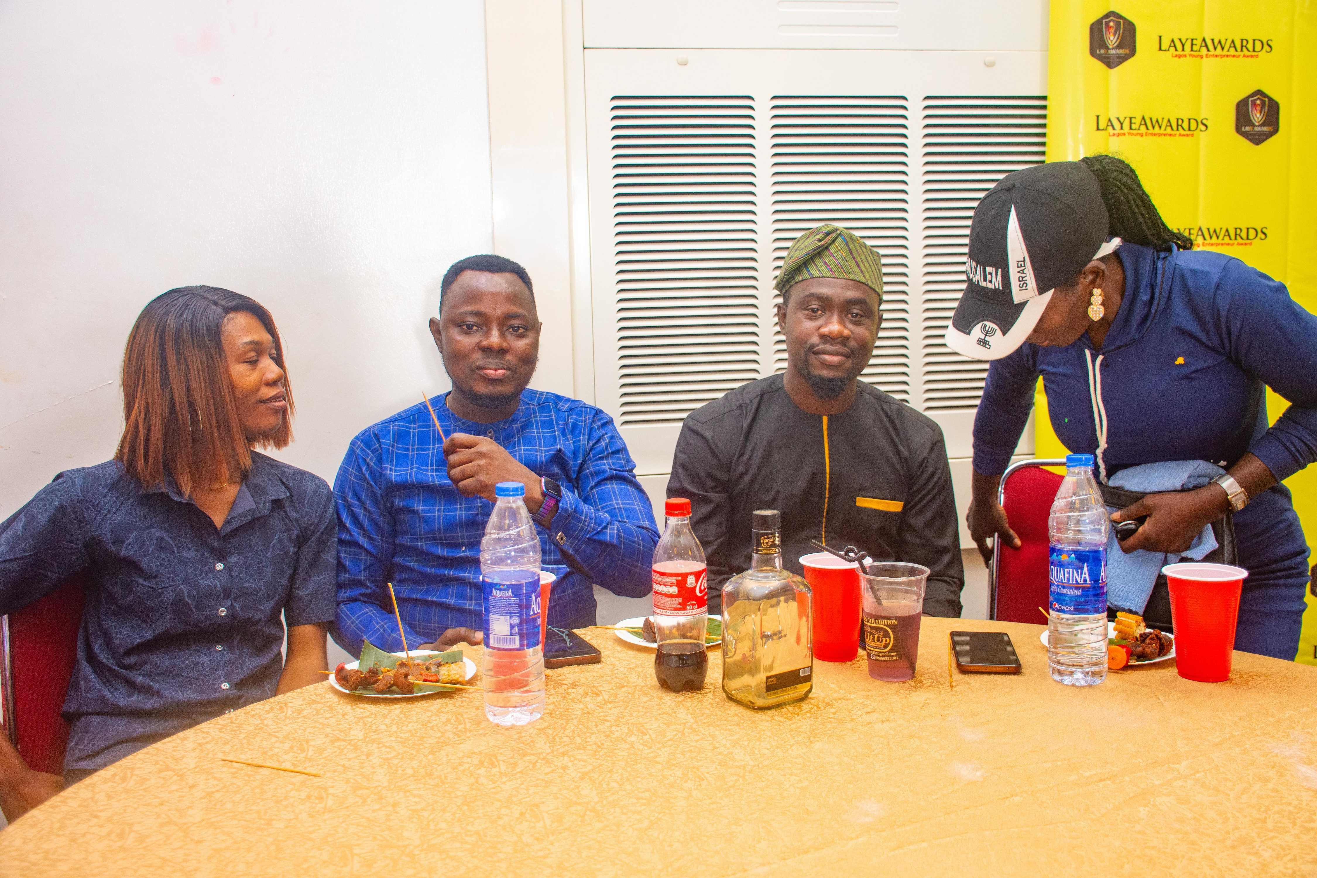 Side stage moment with hosts, LAYEAWARDS 2024