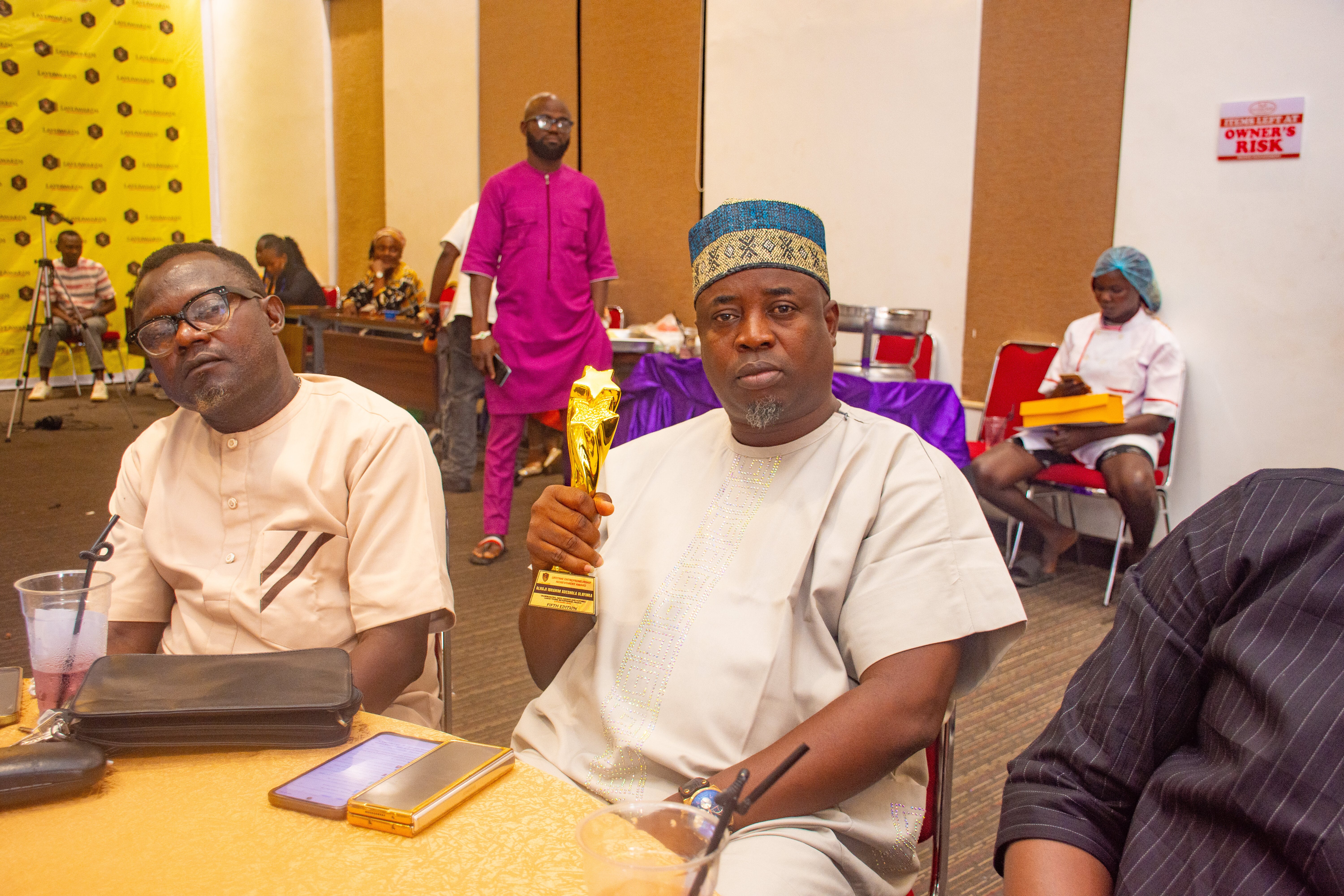 Hall view, lights and ambience at Watercress Hotel, Ikeja