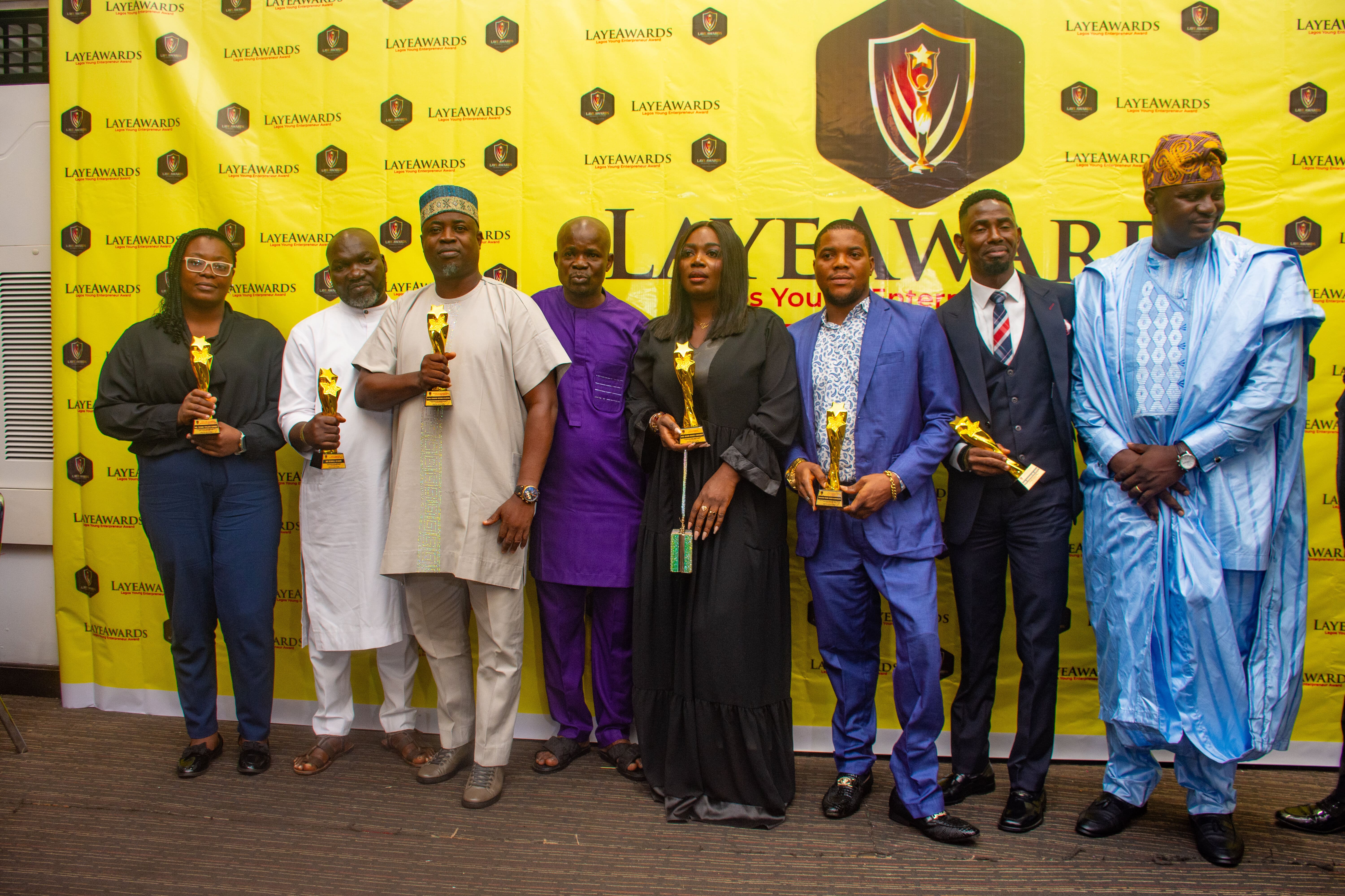 Guests posing with smiles at LAYEAWARDS 2024