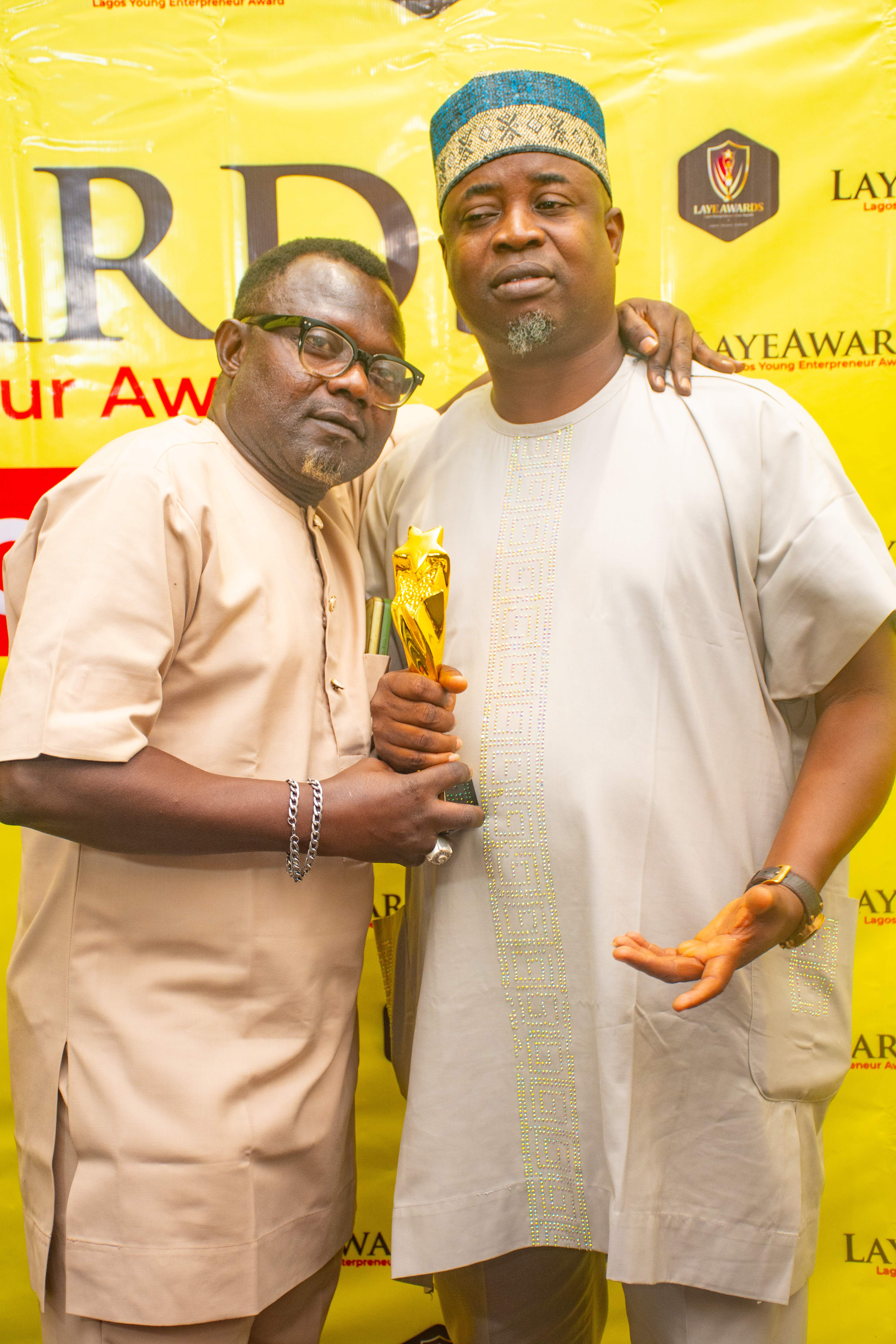 Portrait, red carpet moment at LAYEAWARDS