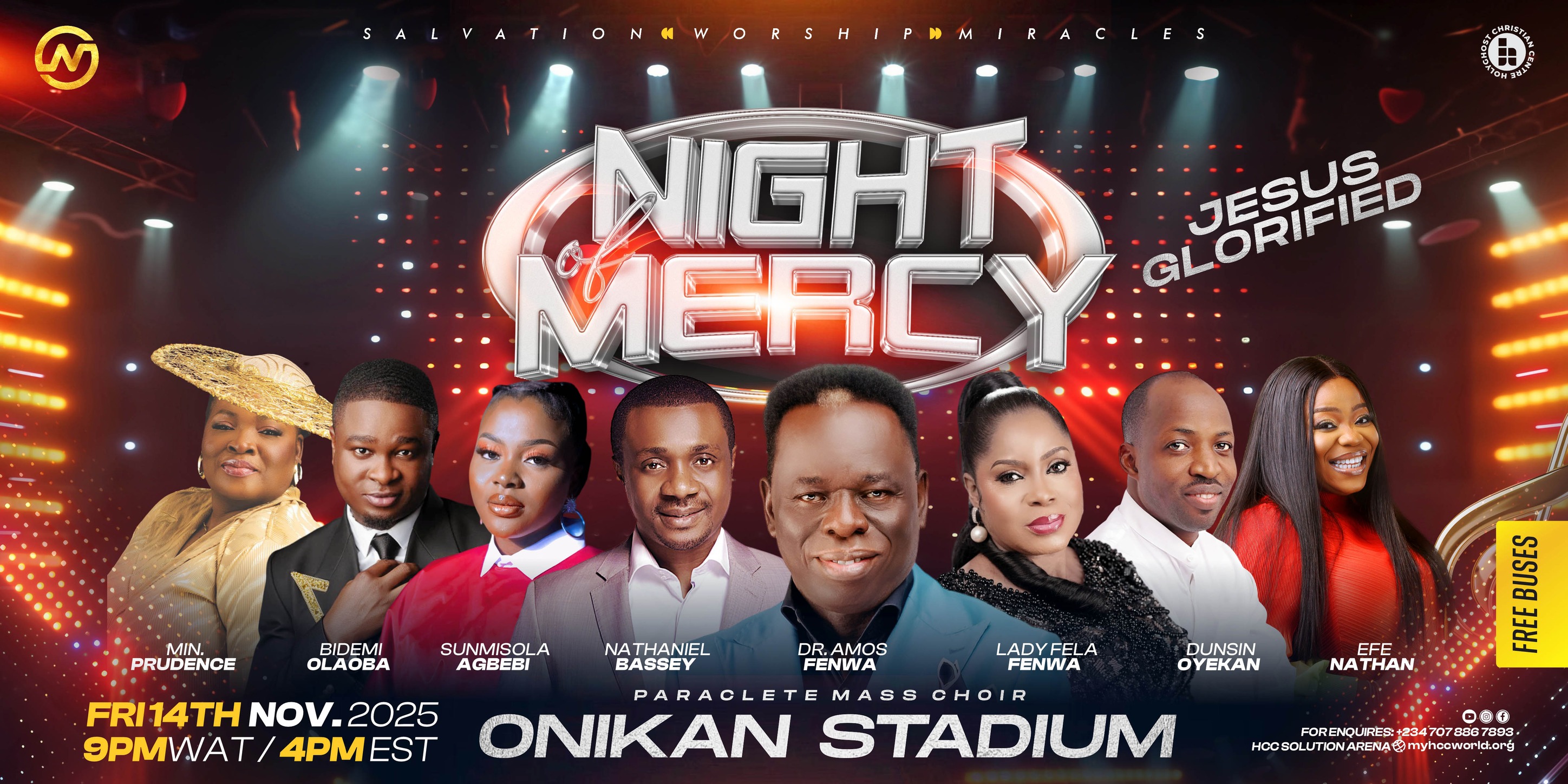 Night city lights reflecting on wet streets, calm and generous atmosphere