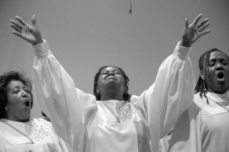 Nigerian artist singing in church before fame