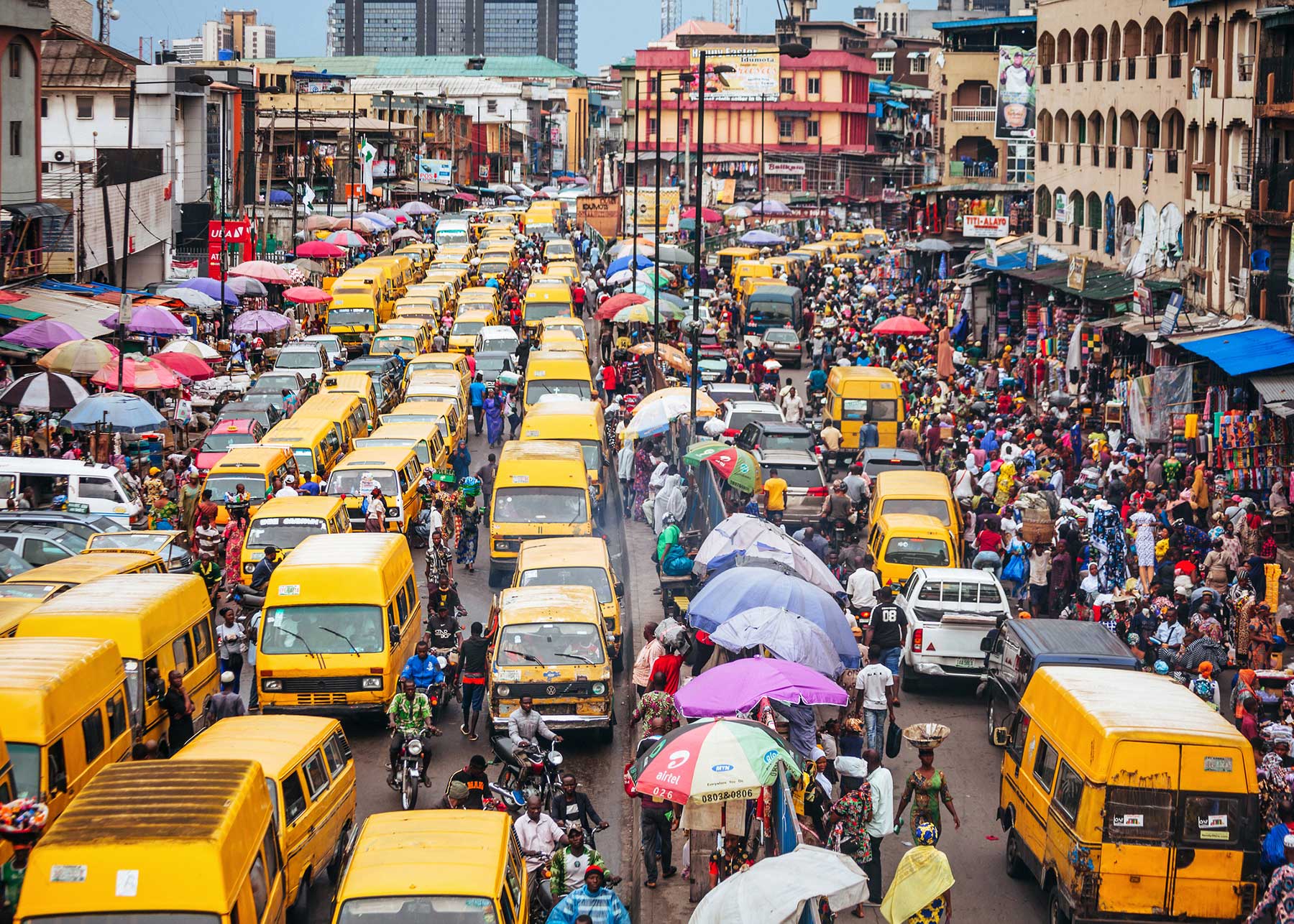 Busy Lagos streets reflecting Nigeria’s fast paced daily life