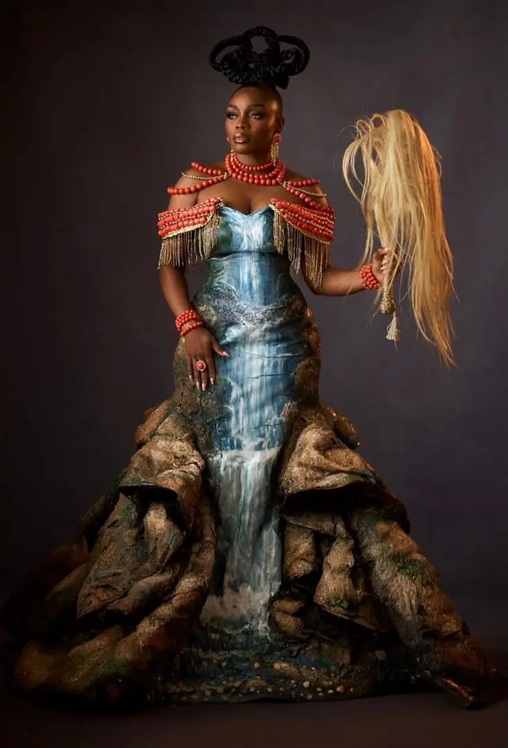 Nigerian celebrity fashion look