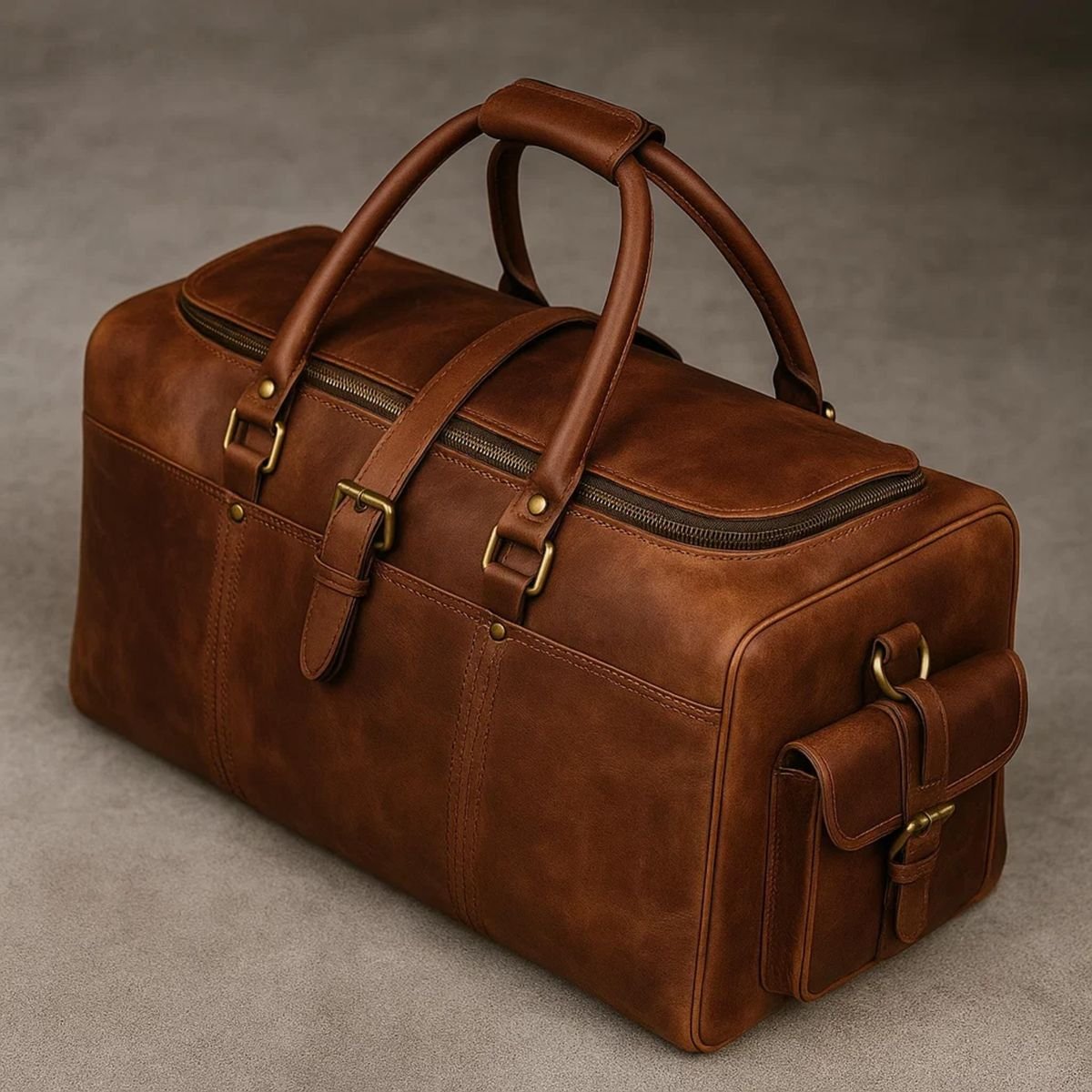 Weekend duffel bag for men, stylish travel bag for short trips, business retreats and getaways