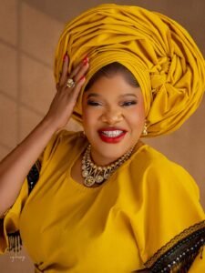 Toyin Abraham announcing her new movie, Bestie